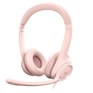 AUDIFONO CON MICROFONO  DIADEMA LOGITECH H390 USB ROSADO 100% Nuevo