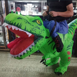 DISFRAZ INFLABLE DINOSAURIO VERDE 100% Nuevo