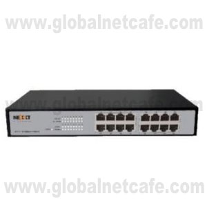 SWITCH 16 PUERTOS 10, 100 NEXXT RECONSTRUIDO  BLANCO